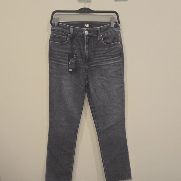 NWT PAIGE Women's Dark Gray Ankle Jeans